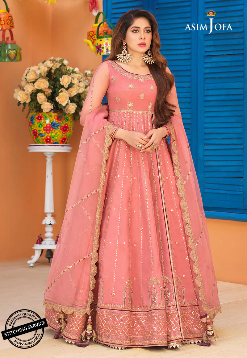 Asim Jofa Basant Festive Ajfc-67 Embroidered Organza 3 Pcs