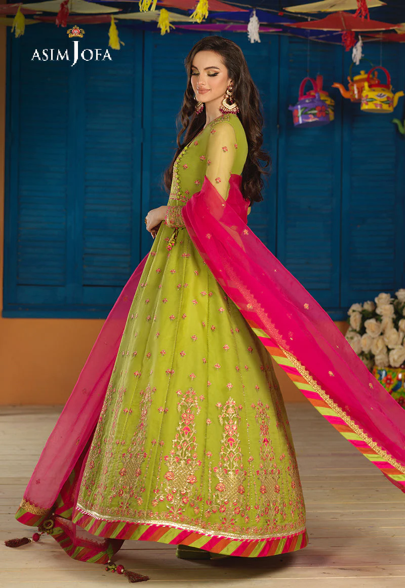 Asim Jofa Basant Festive Ajfc-69 Embroidered Organza 3 Pcs - Image 6