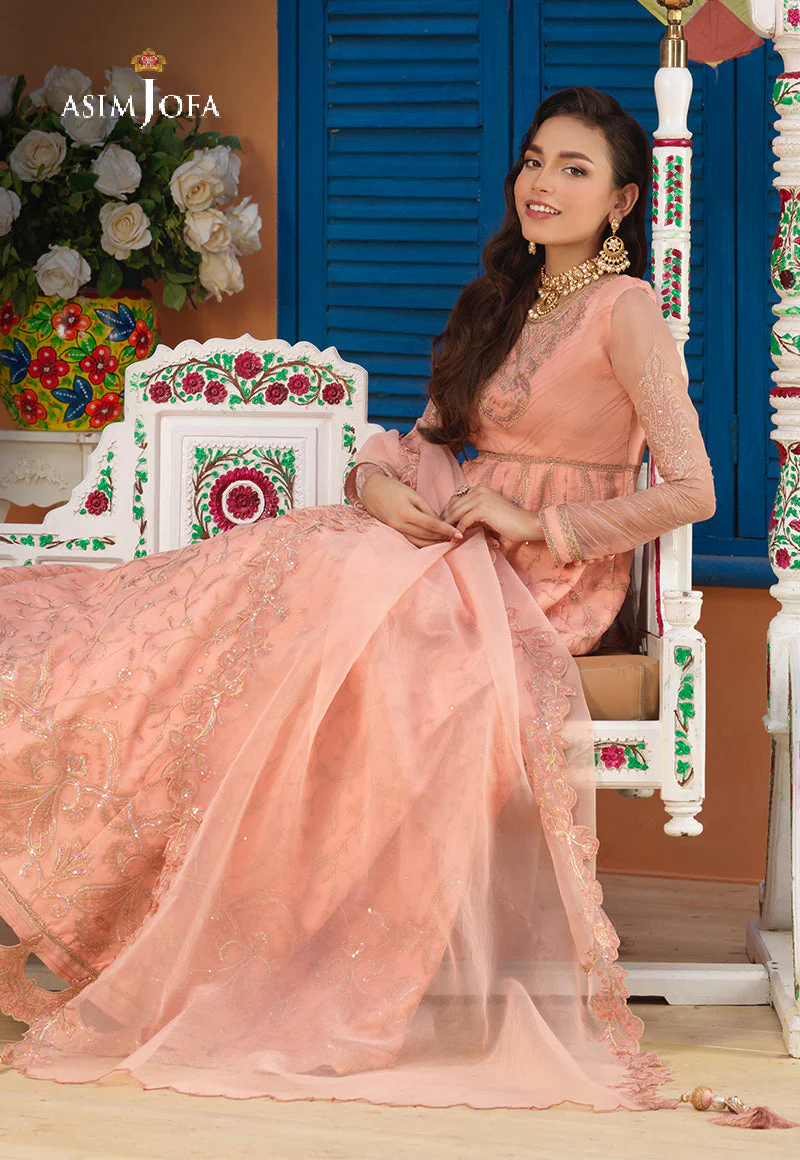 Asim Jofa Basant Festive Ajfc-72 Embroidered Organza 3 Pcs - Image 3