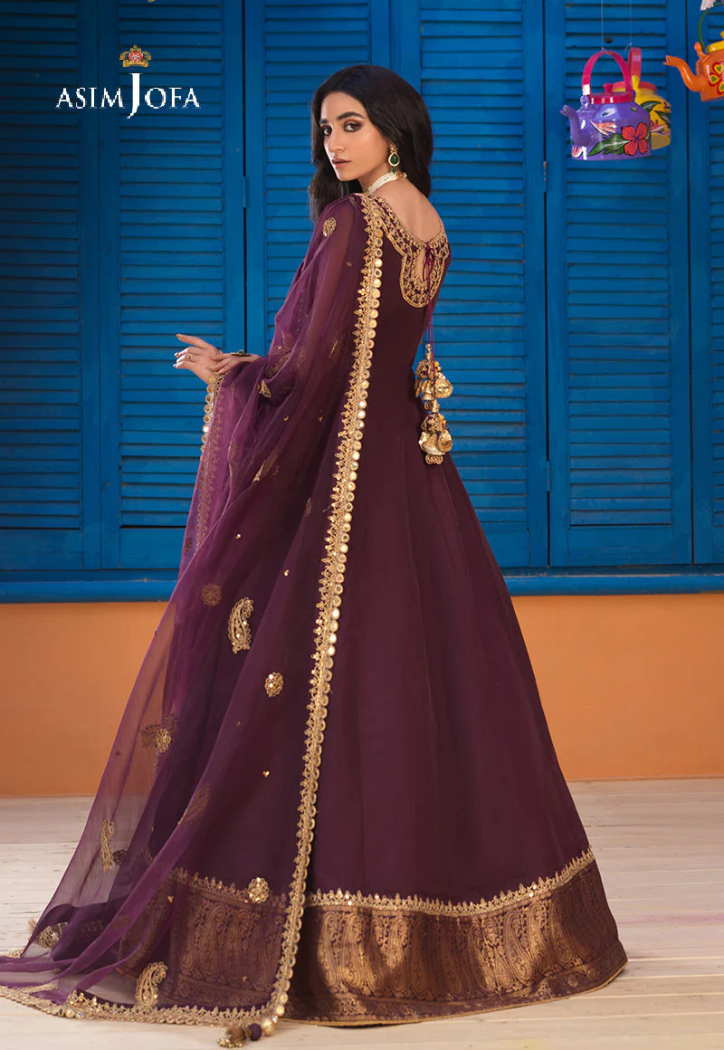 Asim Jofa Basant Festive Ajfc-73 Embroidered Organza 3 Pcs - Image 6