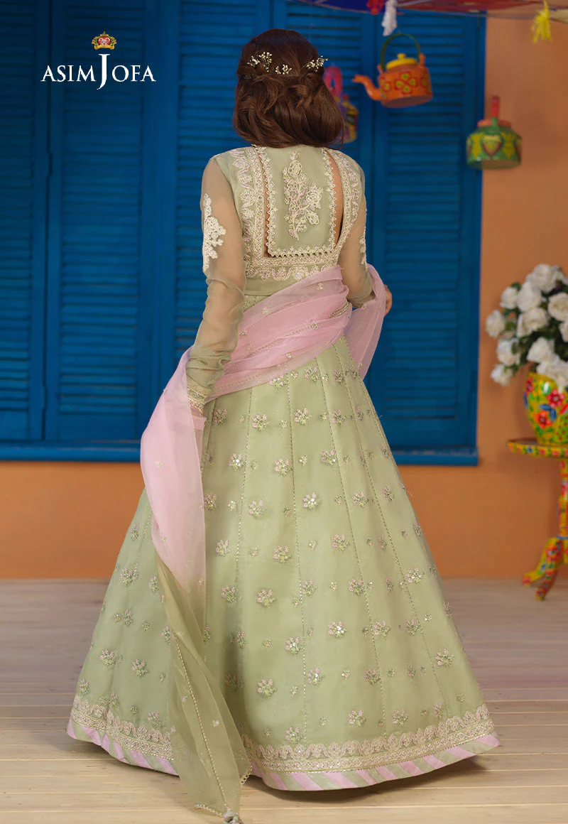 Asim Jofa Basant Festive Ajfc-75 Embroidered Organza 3 Pcs - Image 5