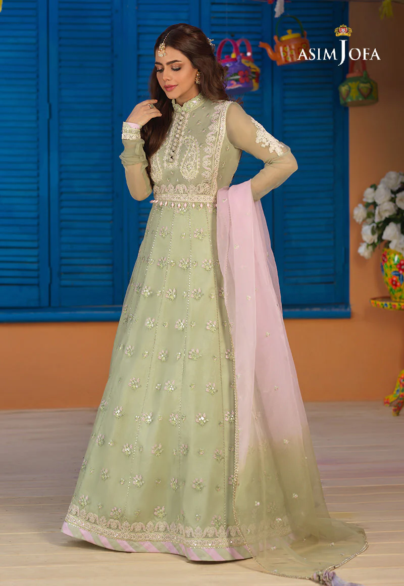 Asim Jofa Basant Festive Ajfc-75 Embroidered Organza 3 Pcs - Image 6