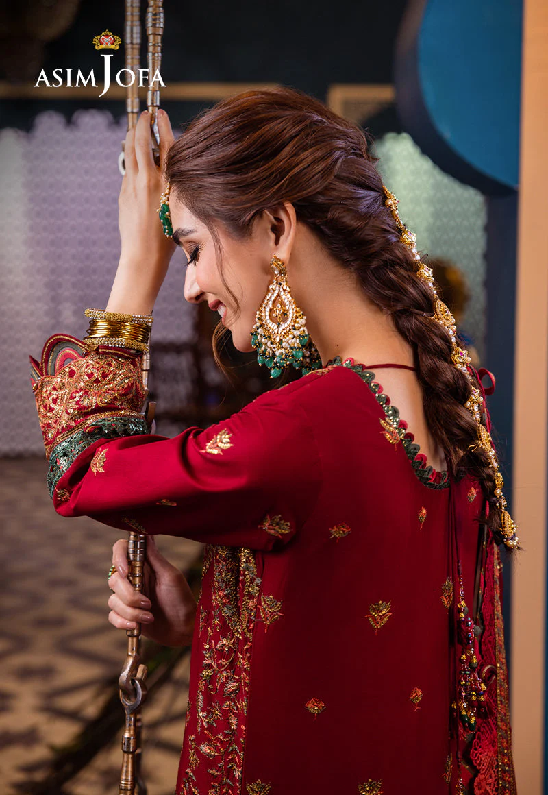 Asim Jofa Designers Limited Edition Ajfid-21 Embroidered Stitched 3 Pcs - Image 11