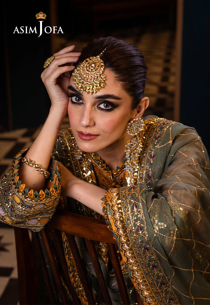 Asim Jofa Designers Limited Edition Ajfid-26 Embroidered Stitched 3 Pcs - Image 9