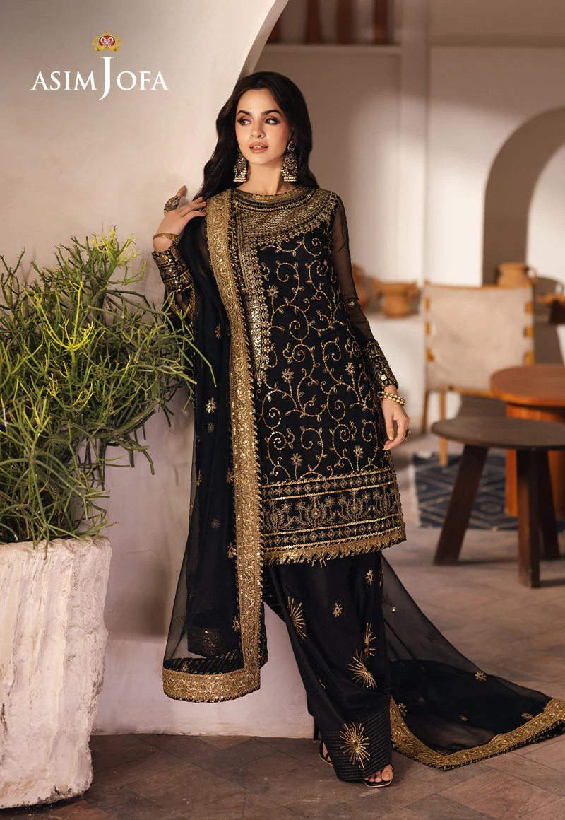 Asim Jofa Designers Limited Edition Ajhed-04 Embroidered Organza Stitched 3 Pcs - Image 3