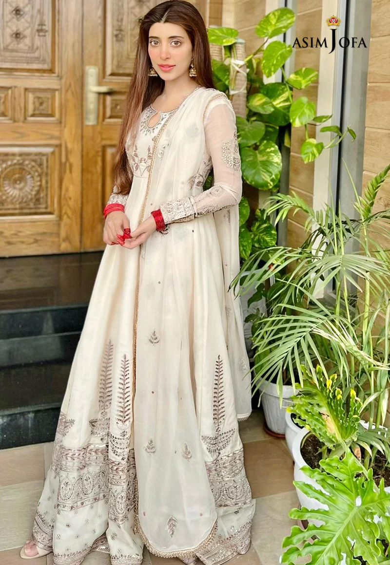 Asim Jofa Mera Haseen Jora Ajhj-15 Embroidered Chiffon 3 Pcs