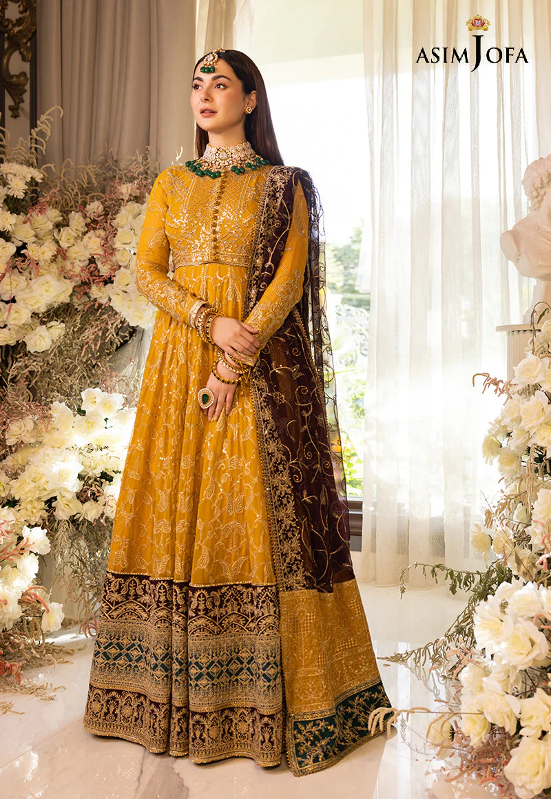 Asim Jofa RTW Luxury Pret '23 Ajhj-18 Embroidered Chiffon 3 Pcs - Image 16