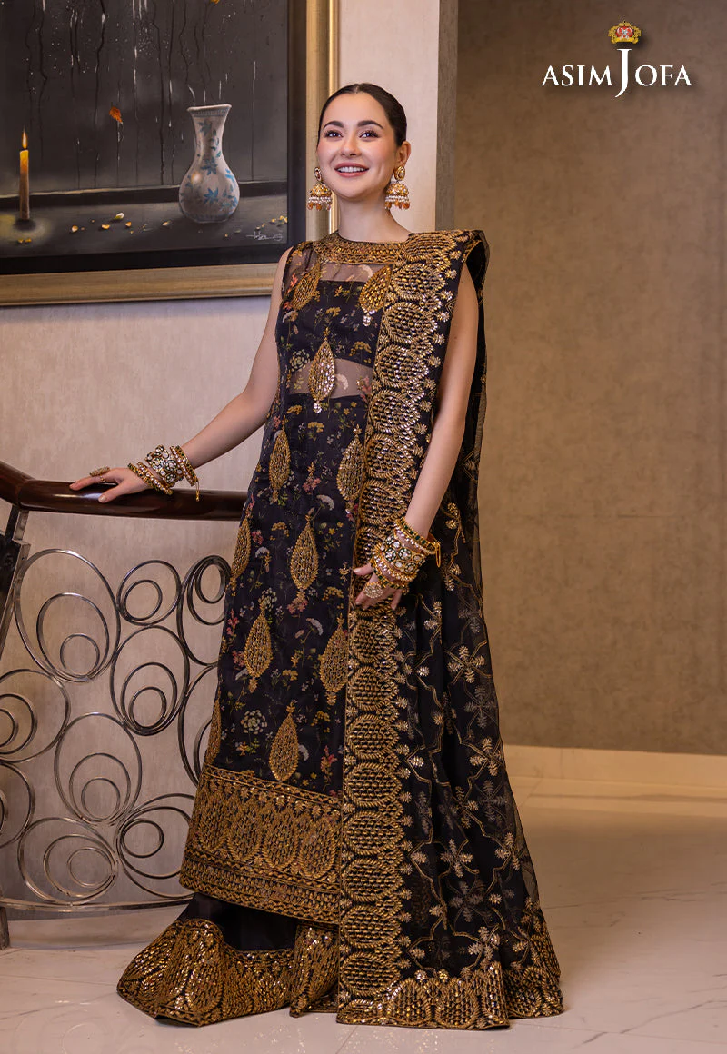 Asim Jofa RTW Luxury Pret '23 Ajhj-23 Embroidered Organza 3 Pcs - Image 13