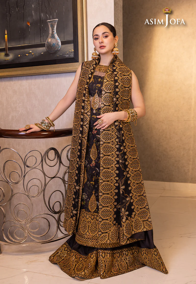 Asim Jofa RTW Luxury Pret '23 Ajhj-23 Embroidered Organza 3 Pcs - Image 8