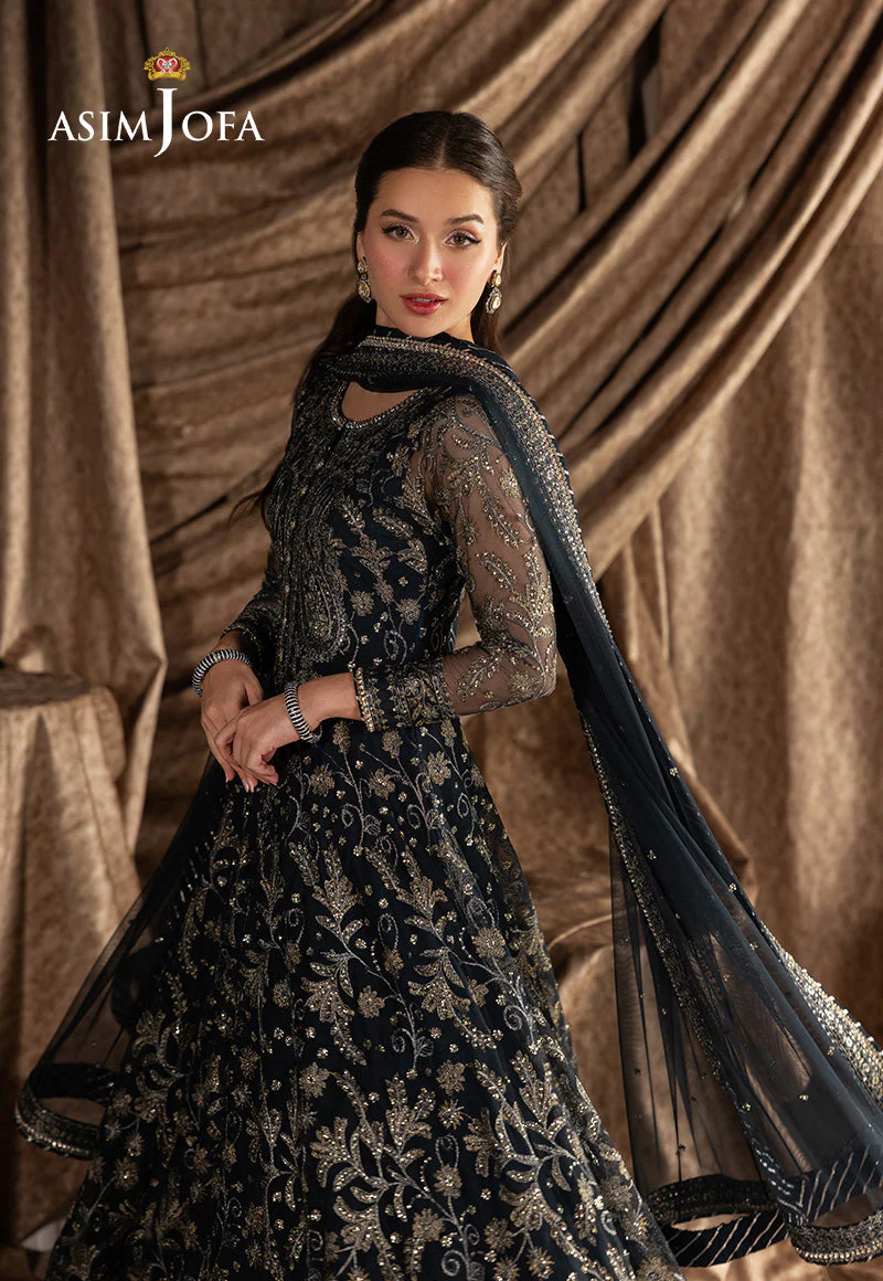 Izel By Asim Jofa Unstitched Formals Suit-AJIZL-09 - Image 4
