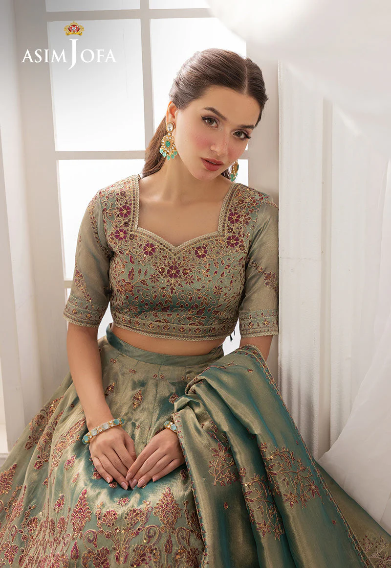 Izel By Asim Jofa Unstitched Formals Suit-AJIZL-10 - Image 5