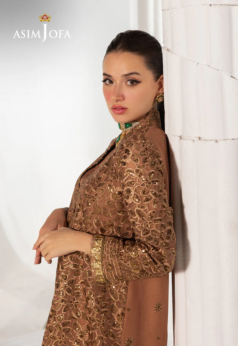 Izel By Asim Jofa Unstitched Formals Suit-AJIZL-11 - Image 4