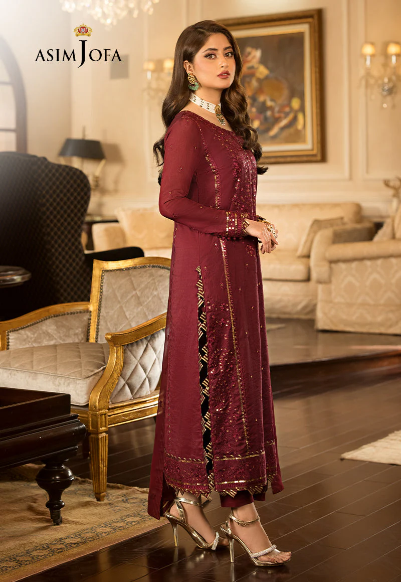 Asim Jofa Designers Limited Edition Ajjmd-15 Embroidered Stitched 3 Pcs - Image 2