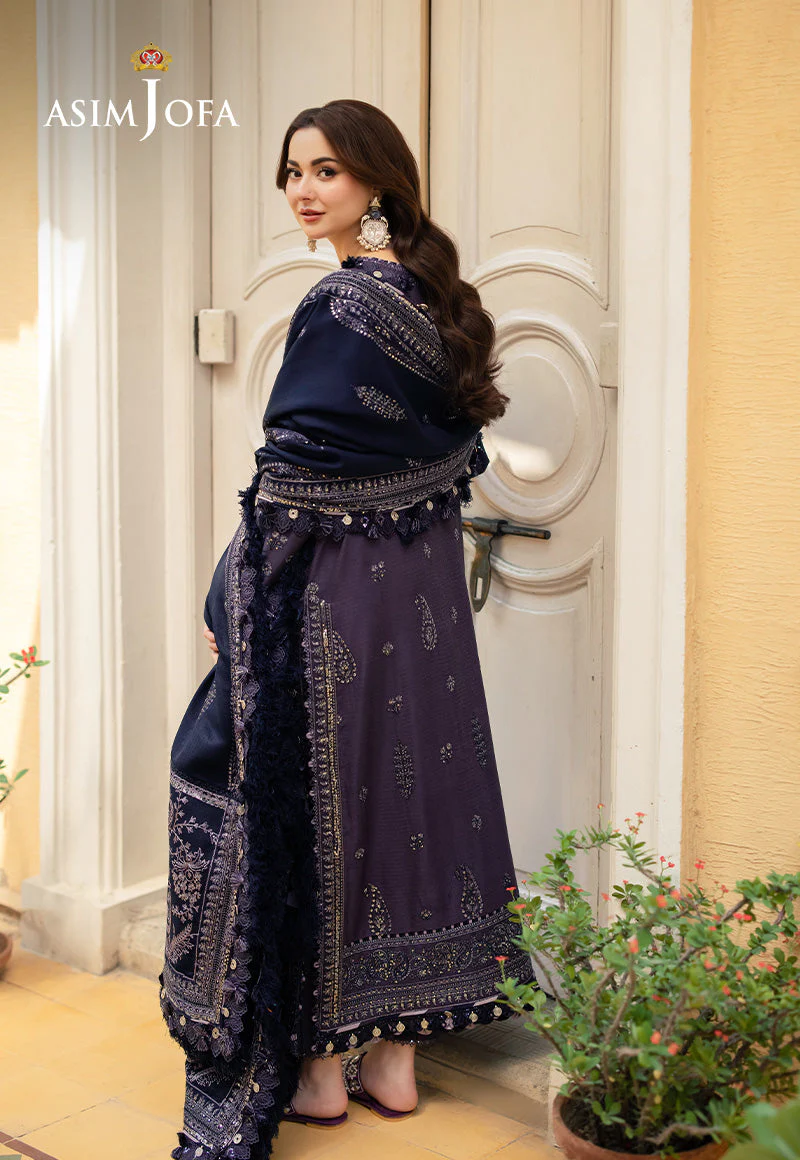 Asim Jofa Designers Limited Edition Ajkid-05 Embroidered Twill Stitched 3 Pc - Image 2