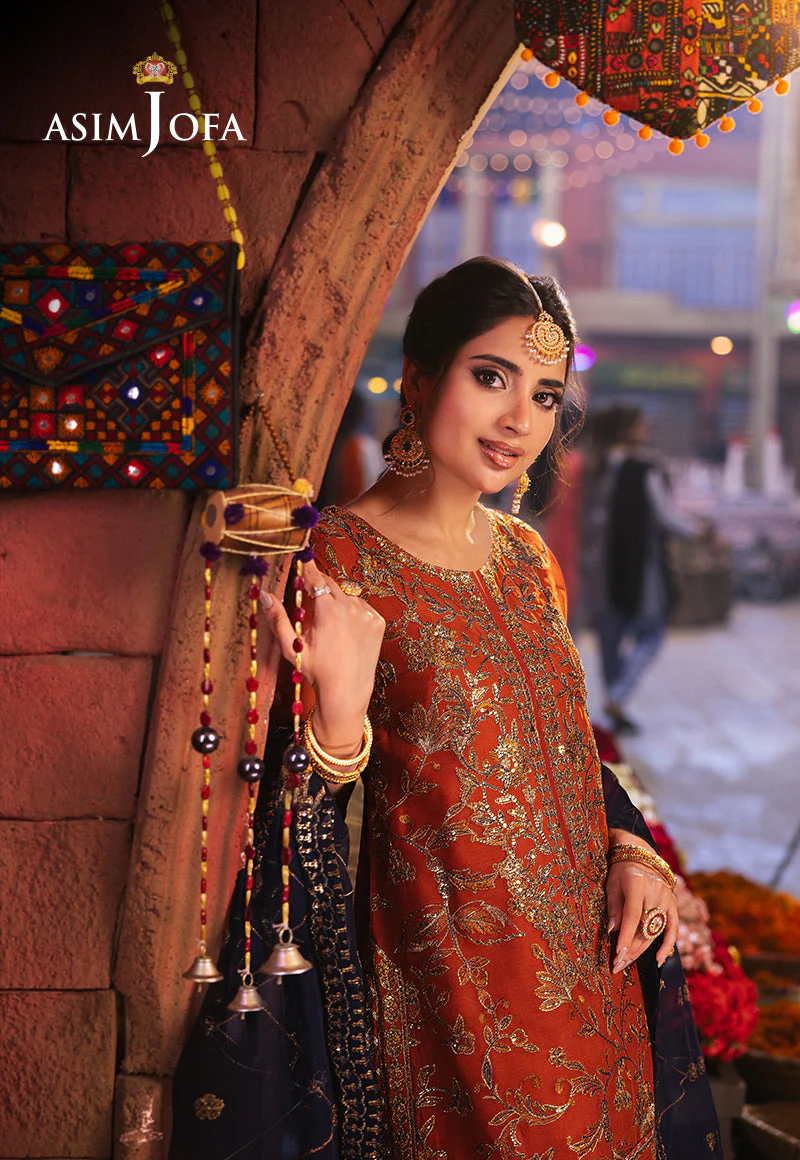 Chamkeeli By Asim Jofa Stitched 3 Piece Formals Pret Suit-AJKKB-10 - Image 2