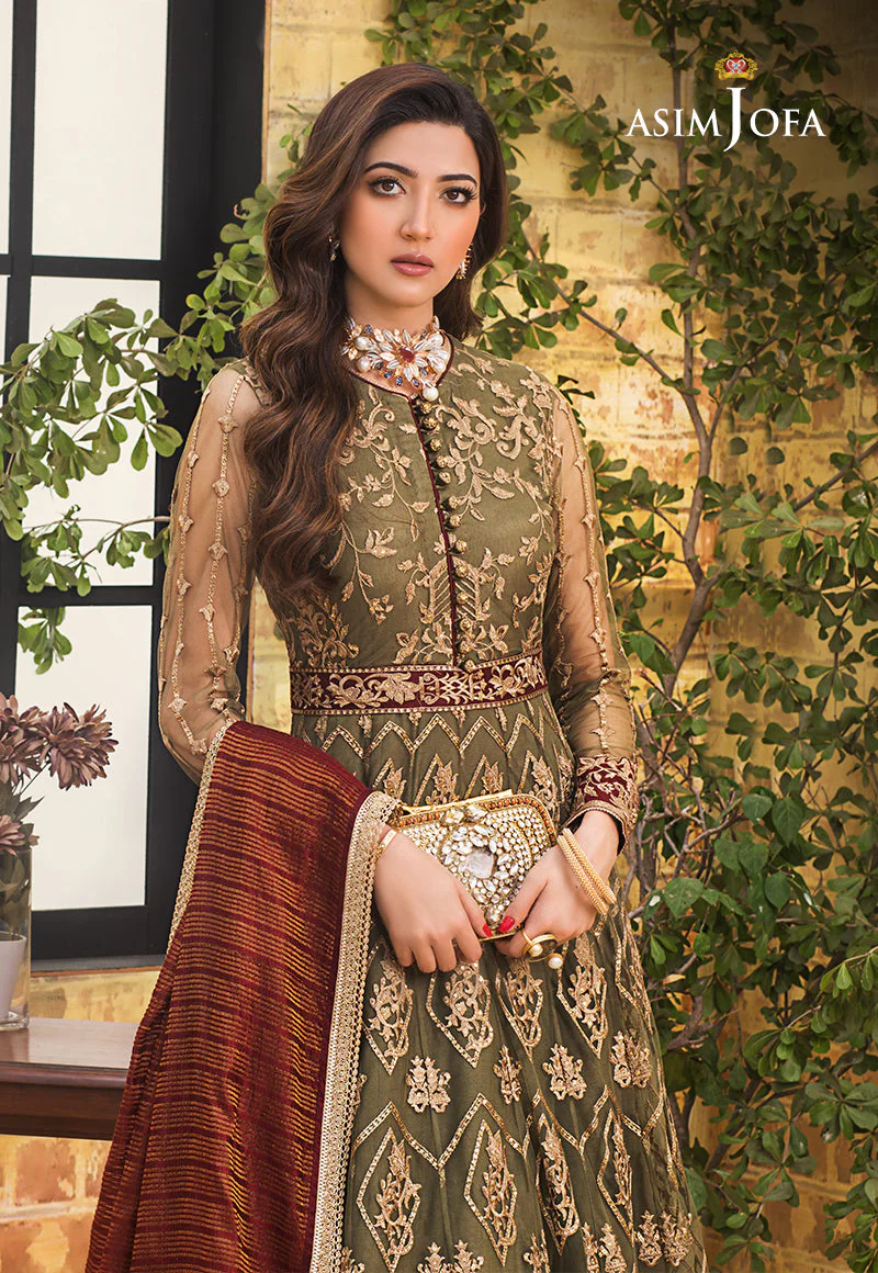 Asim Jofa Designers Limited Edition Ajled-06 Embroidered Stitched 3 Pcs - Image 2