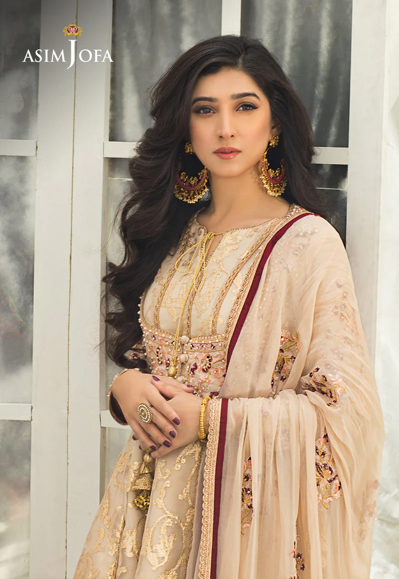 Asim Jofa Limited Edition Vol-1 2021 Ajle-10 Embroidered Organza 3 Pcs - Image 3