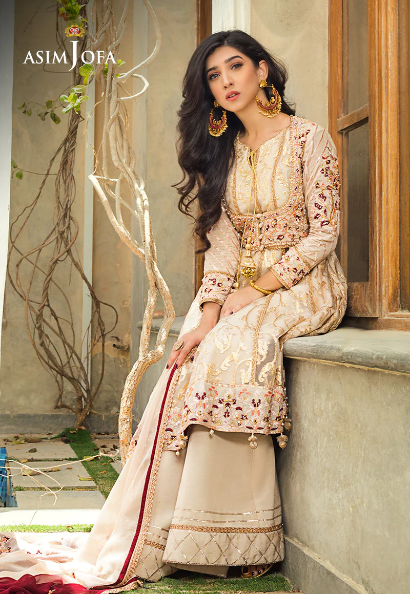 Asim Jofa Limited Edition Vol-1 2021 Ajle-10 Embroidered Organza 3 Pcs - Image 5
