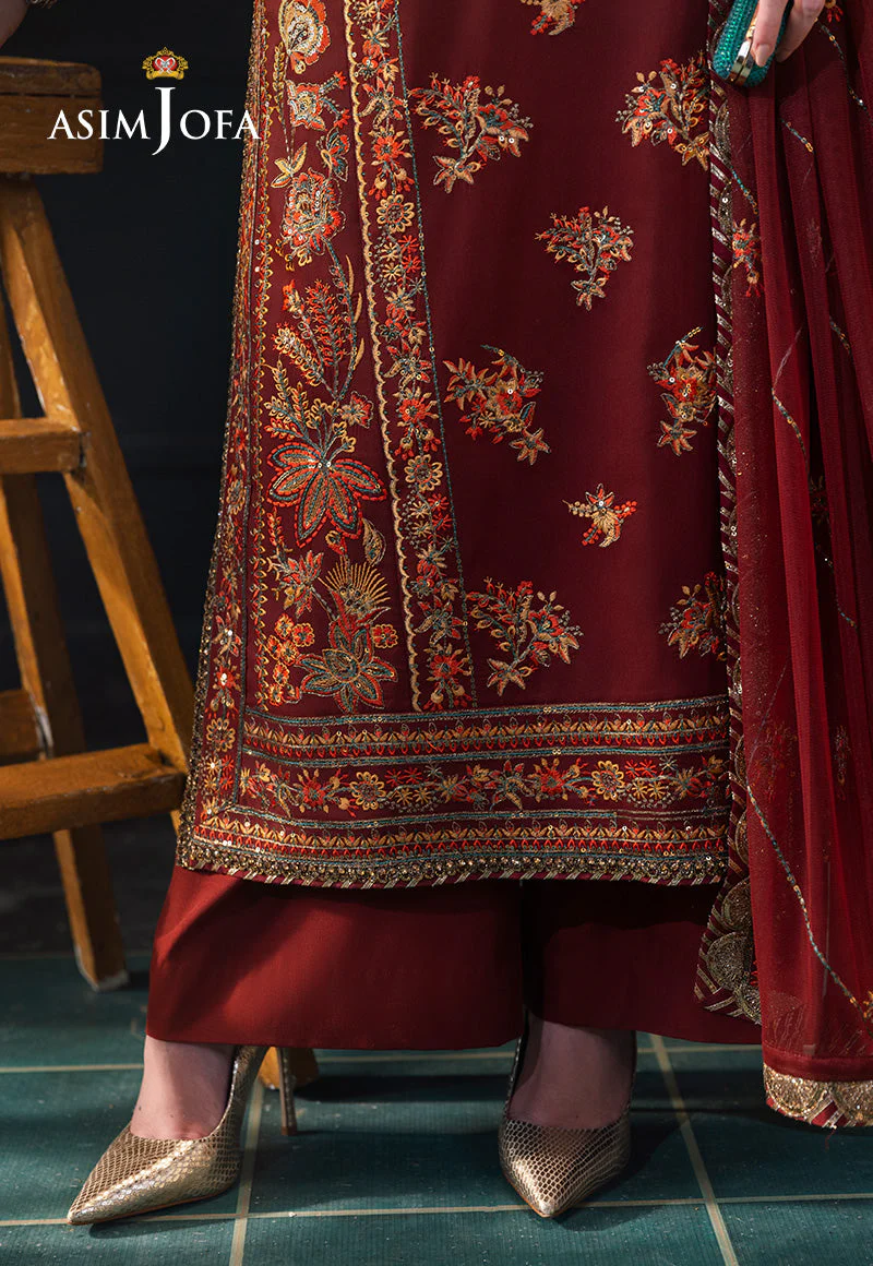Lumiera By Asim Jofa Unstitched 3 Piece Festive Suit-AJLFC-05 - Image 7