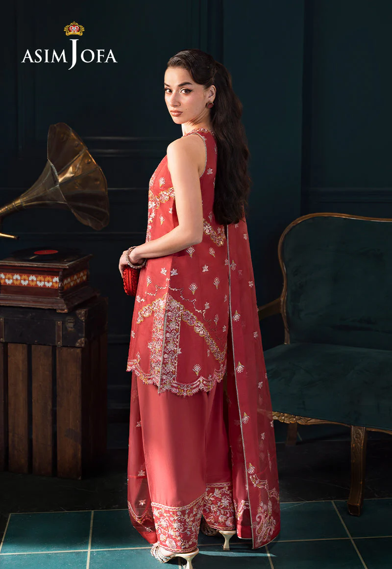 Lumiera By Asim Jofa Unstitched 3 Piece Festive Suit-AJLFC-06 - Image 4