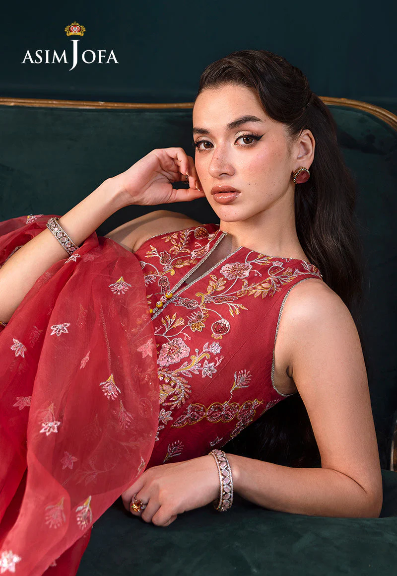Lumiera By Asim Jofa Unstitched 3 Piece Festive Suit-AJLFC-06 - Image 6