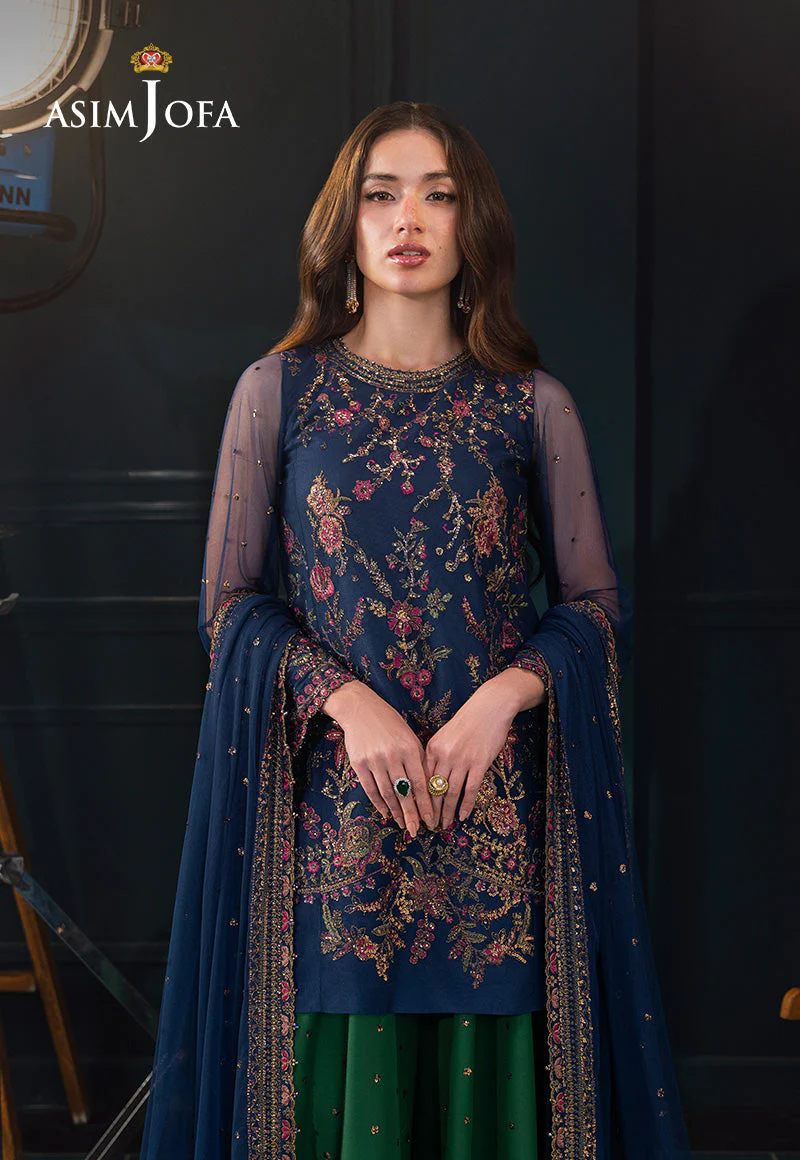 Lumiera By Asim Jofa Unstitched 3 Piece Festive Suit-AJLFC-07 - Image 2