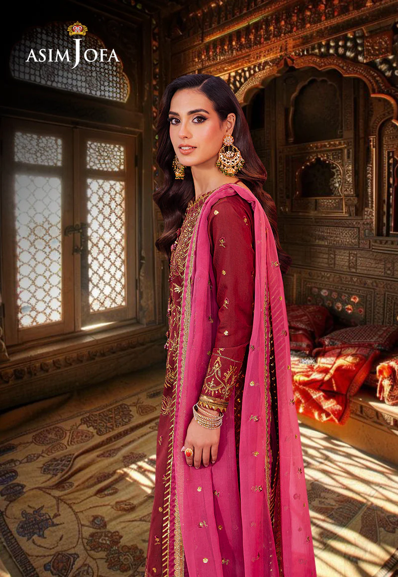 Asim Jofa Designers Limited Edition Ajmjd-22 Embroidered Stitched 3 Pcs - Image 2