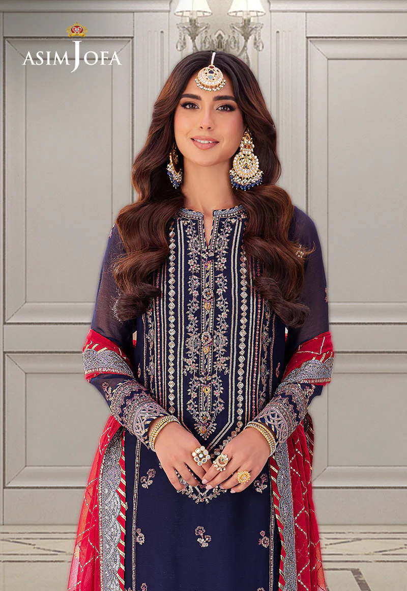 Asim Jofa Designers Limited Edition Ajmjd-7 Embroidered Stitched 3 Pcs - Image 3