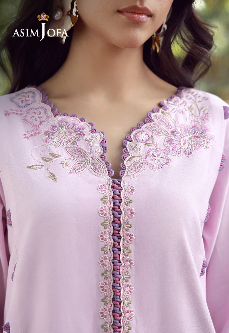 Aira By Asim Jofa Unstitched 3 Piece Emb Cambric Summer Suit-AJMUB-08 - Image 4
