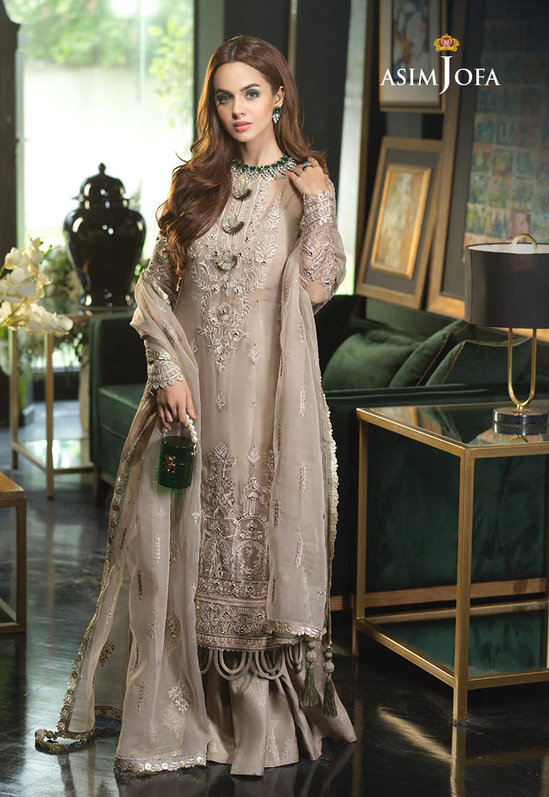 Asim Jofa Ishq-e-Naubahar Ajn-14 Embroidered Organza 3 Pcs