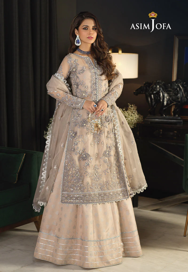 Asim Jofa Ishq-e-Naubahar Ajn-17 Organza 3 Pcs