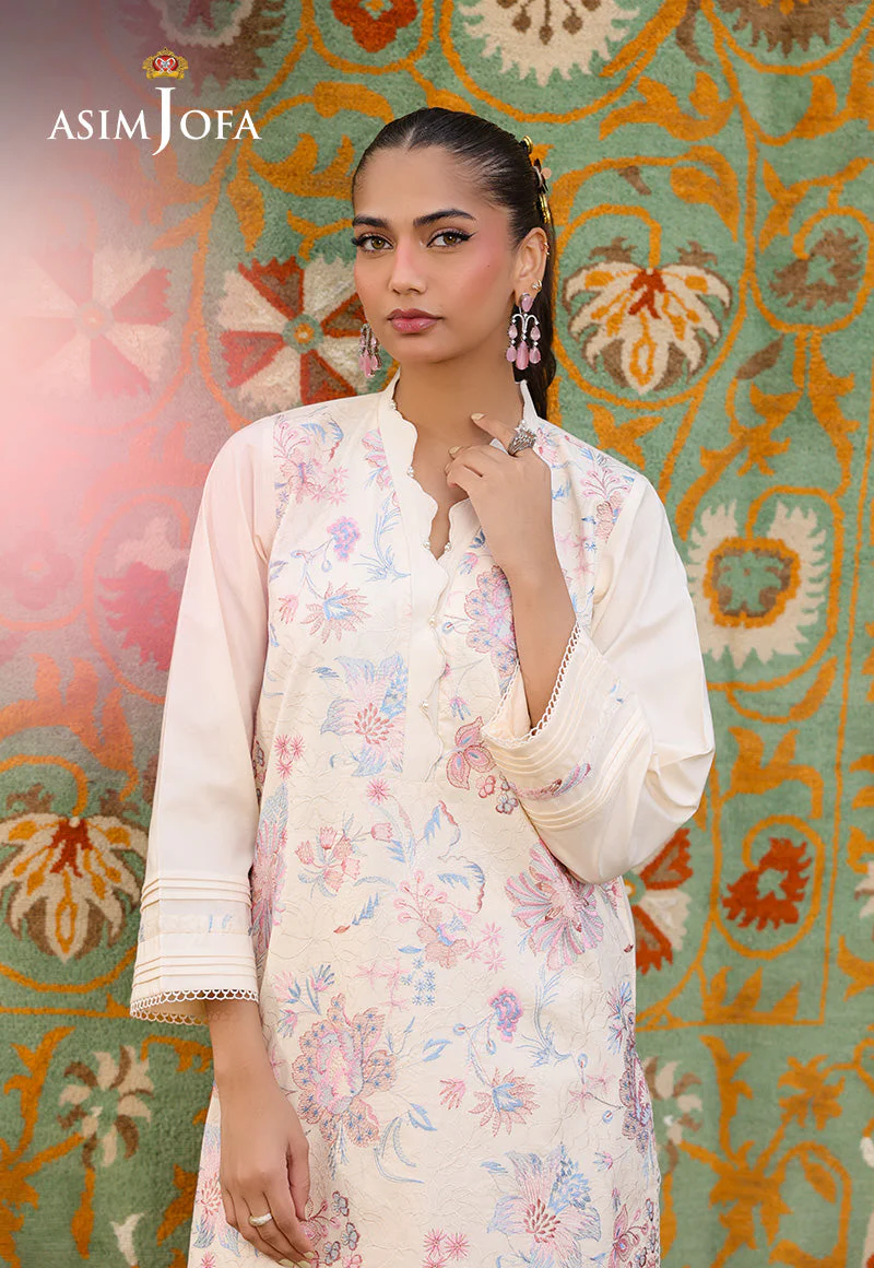 The Minimal Pret 2 By Asim Jofa Stitched 2 Piece Cambric Suit-AJPB-183 - Image 6