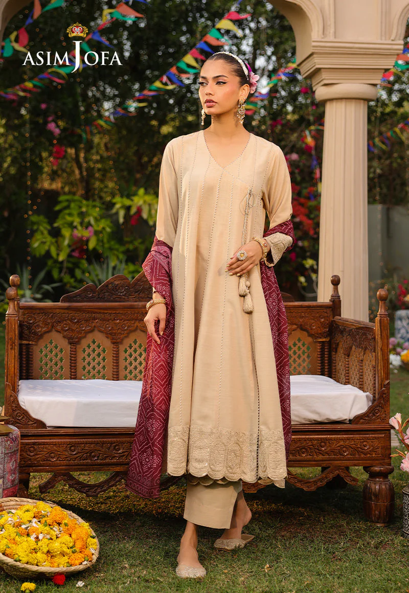 The Minimal Pret By Asim Jofa Stitched 3 Piece Formals Collection-AJPB-184 - Image 3