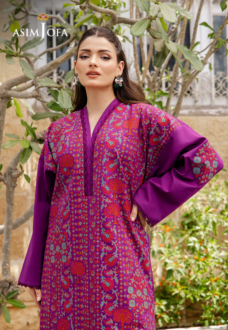 The Minimal Pret 2 By Asim Jofa Stitched 2 Piece Cambric Suit-AJPB-191 - Image 6