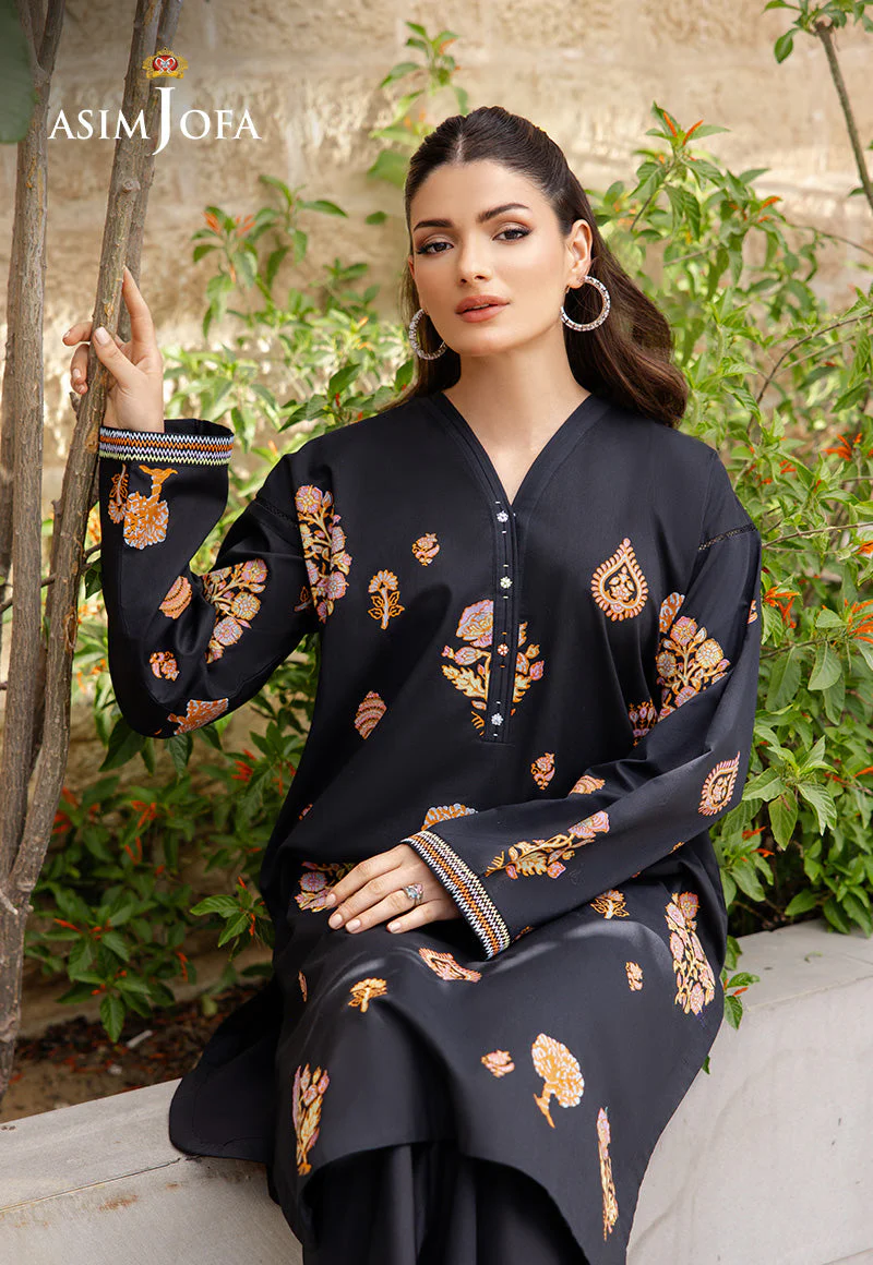 The Minimal Pret 2 By Asim Jofa Stitched 2 Piece Cambric Suit-AJPB-192 - Image 6