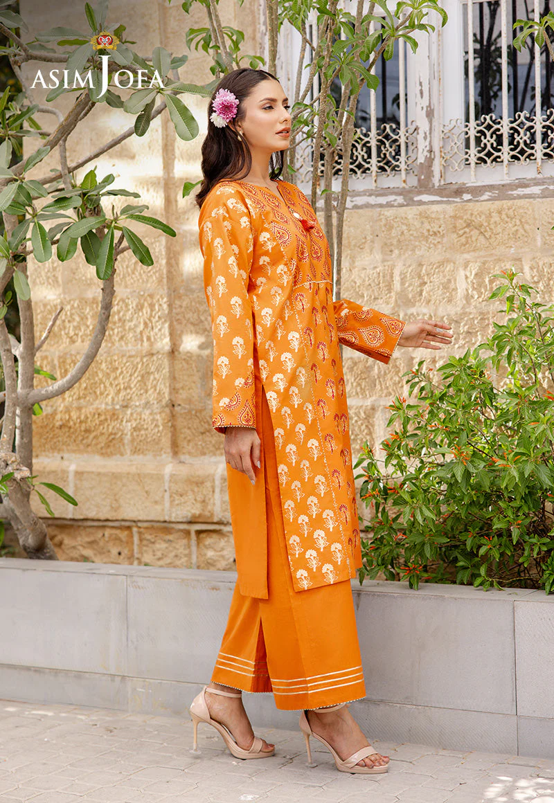 The Minimal Pret 2 By Asim Jofa Stitched 2 Piece Cambric Suit-AJPB-193 - Image 4