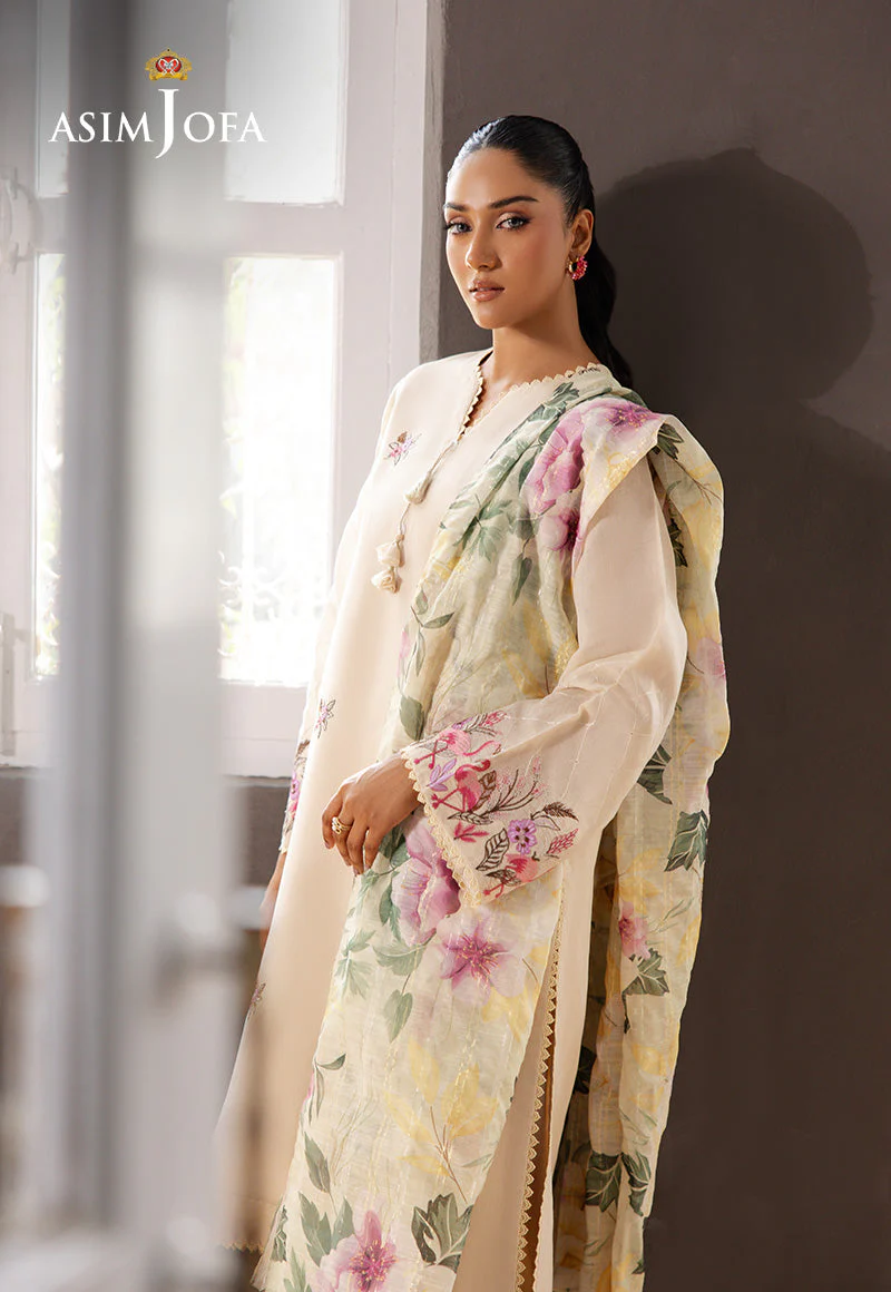 Daily Pret 2 By Asim Jofa Stitched Summer Suit-AJPB-195 - Image 2