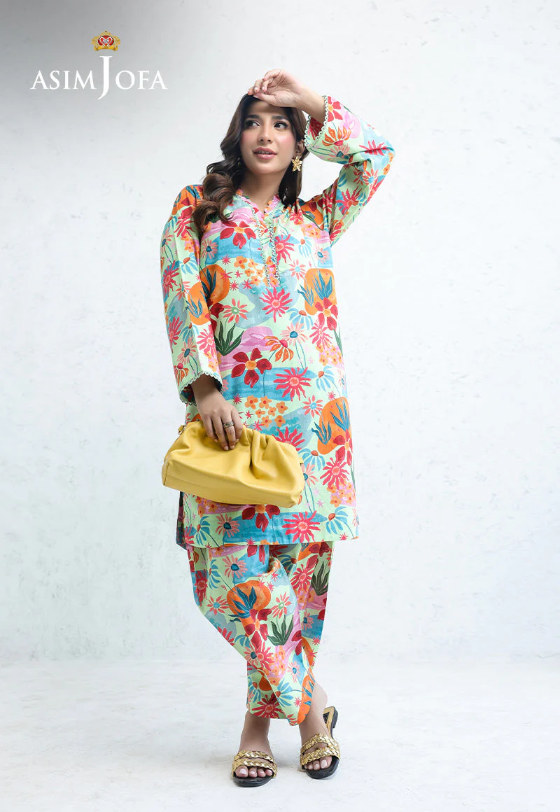 Daily Pret By Asim Jofa Stitched 2 Piece Cambric Suit-AJPB-203