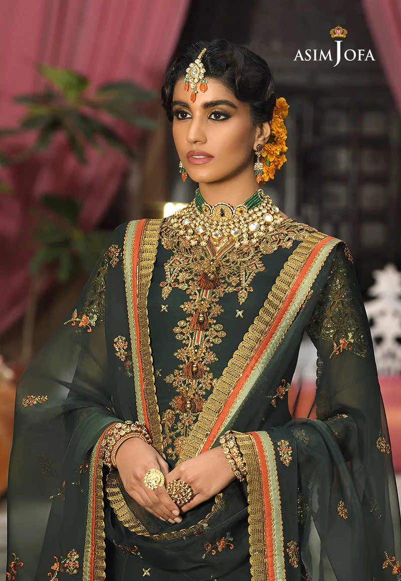 Asim Jofa Rasm Ajr-10 Embroidered Organza 3 Pcs - Image 3