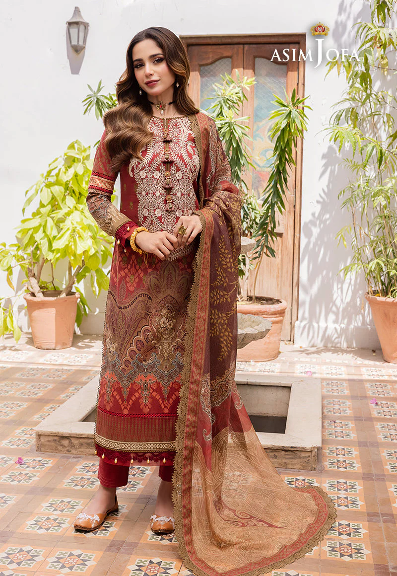 Asim Jofa Designers Limited Edition Ajrwd-01 Embroidered Stitched 3 Pcs