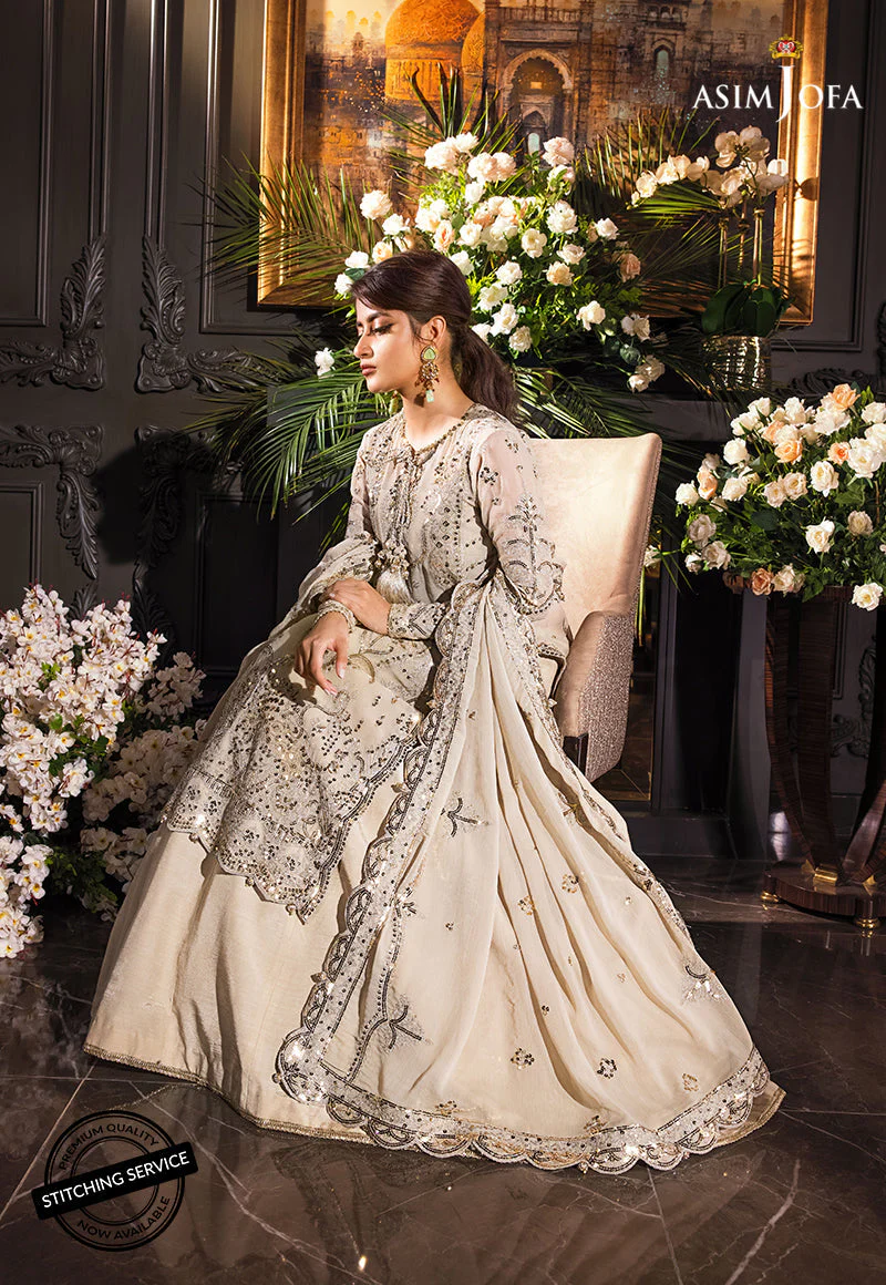 Asim Jofa Festive Jashn/ Jaan e Adaa sajal edit Ajse-04 Embroidered Chiffon 3 Pcs - Image 7