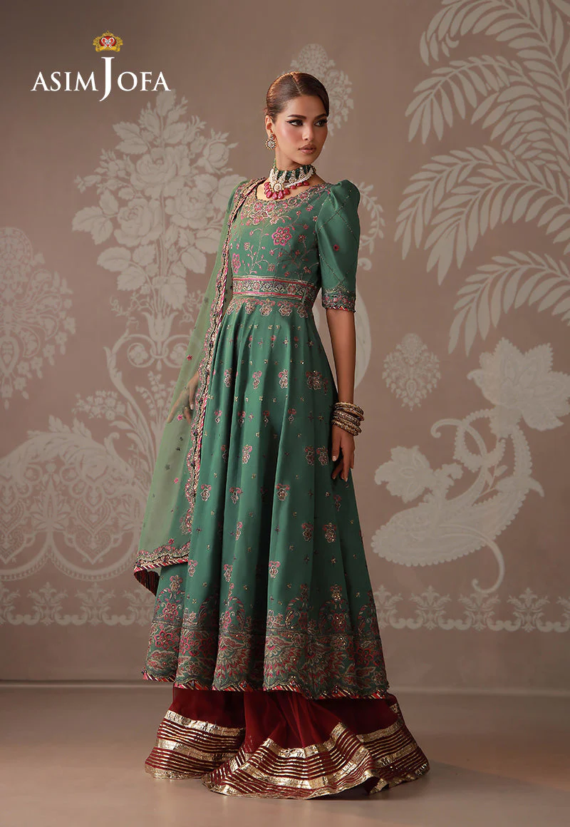 Zari By Asim Jofa Unstitched 3 Piece Festive Formals Suit-AJULD-03 - Image 2
