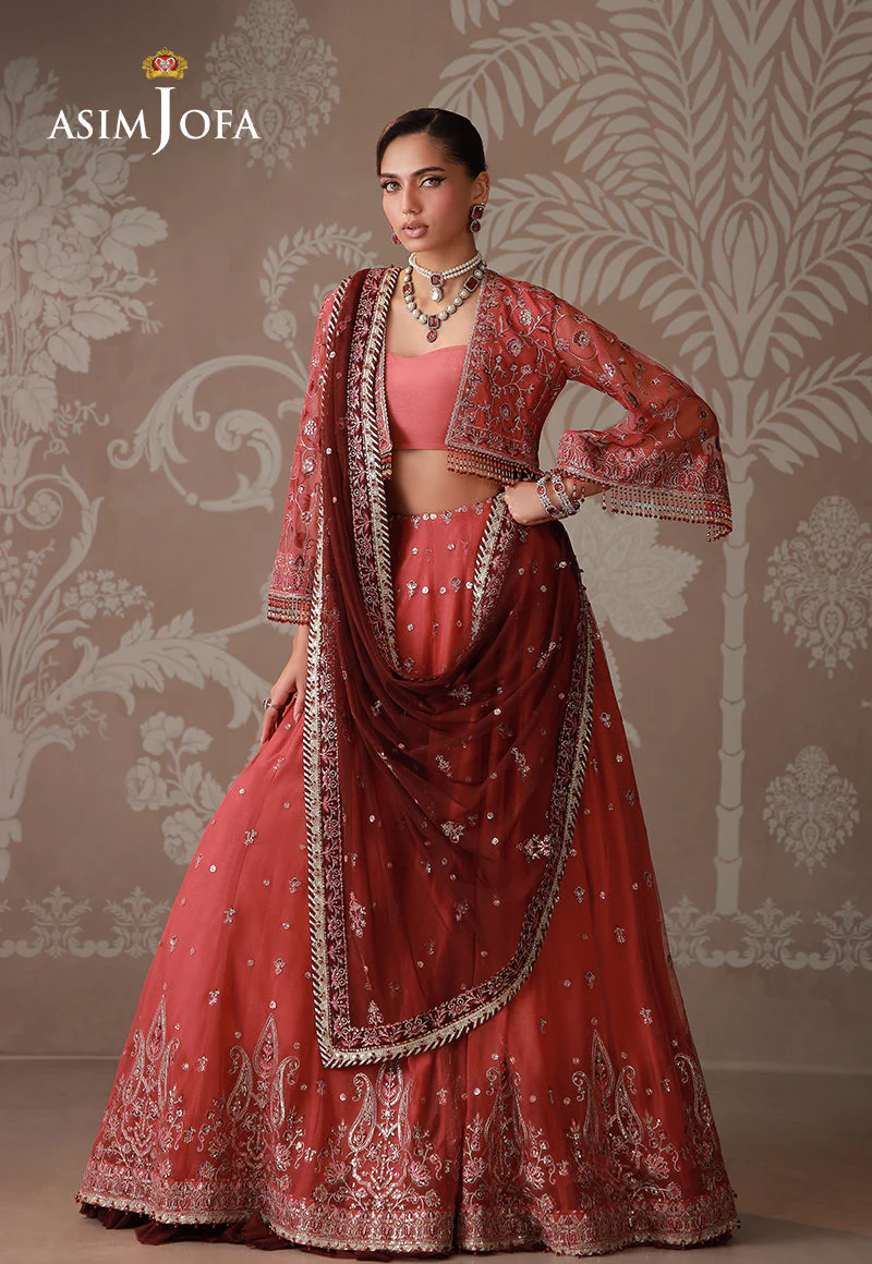 Zari By Asim Jofa Unstitched 3 Piece Festive Formals Suit-AJULD-04 - Image 2