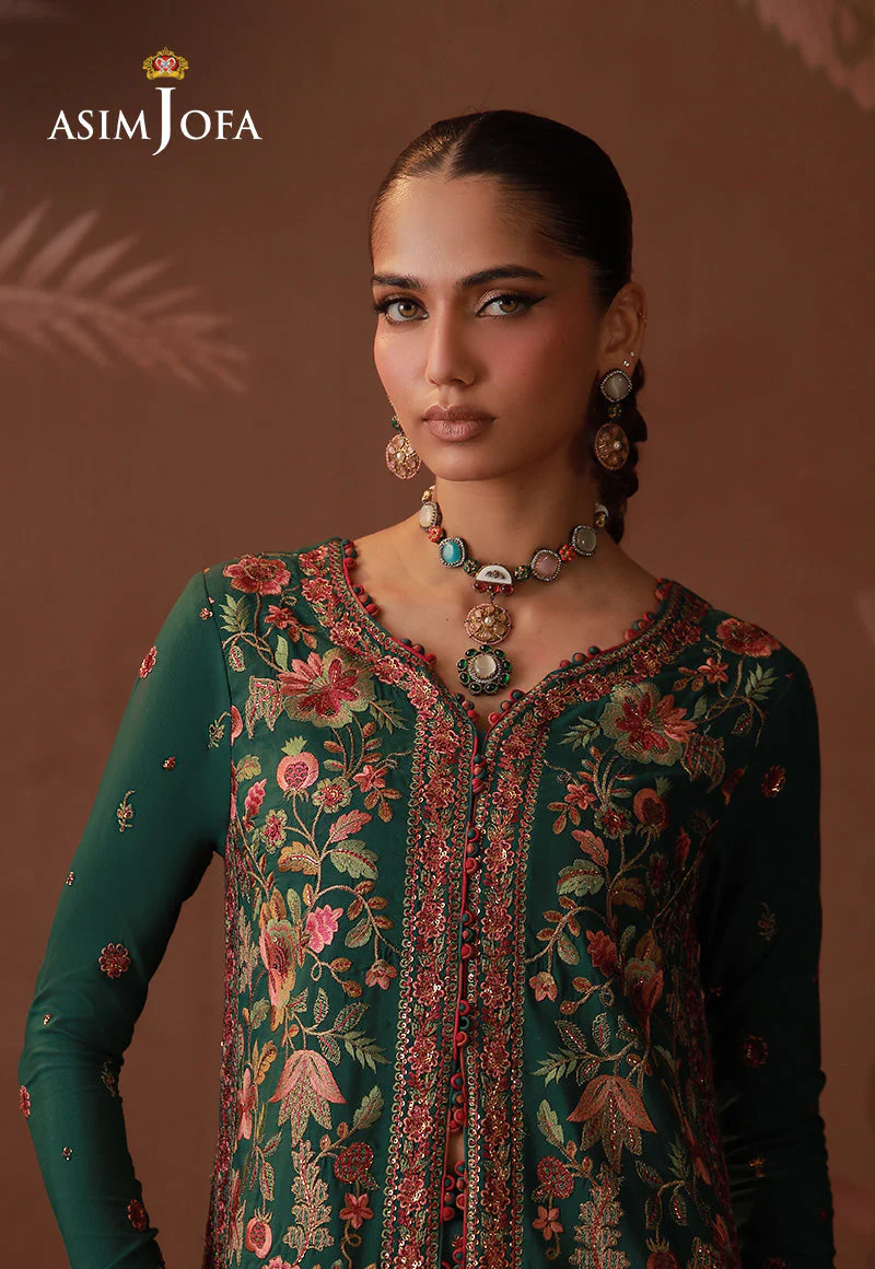 Zari By Asim Jofa Unstitched 3 Piece Festive Formals Suit-AJULD-08 - Image 6