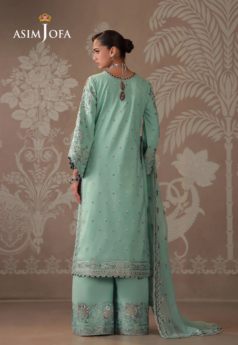 Zari By Asim Jofa Unstitched 3 Piece Festive Formals Suit-AJULD-09 - Image 4