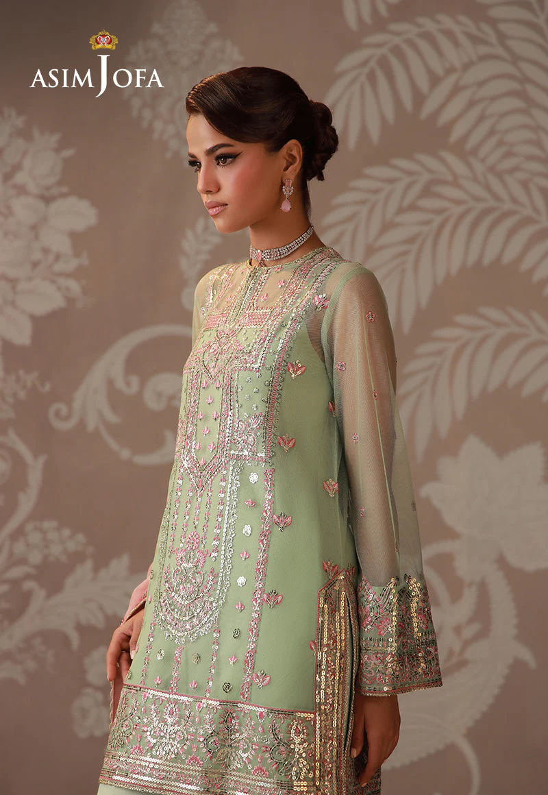 Zari By Asim Jofa Unstitched 3 Piece Festive Formals Suit-AJULD-10 - Image 5
