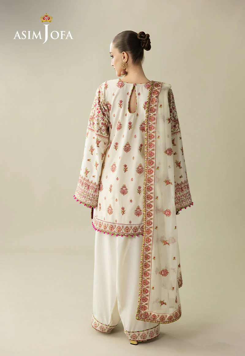 Makhmal By Asim Jofa Unstitched 3 Piece Emb Velvet Suit-AJULM-06 - Image 2