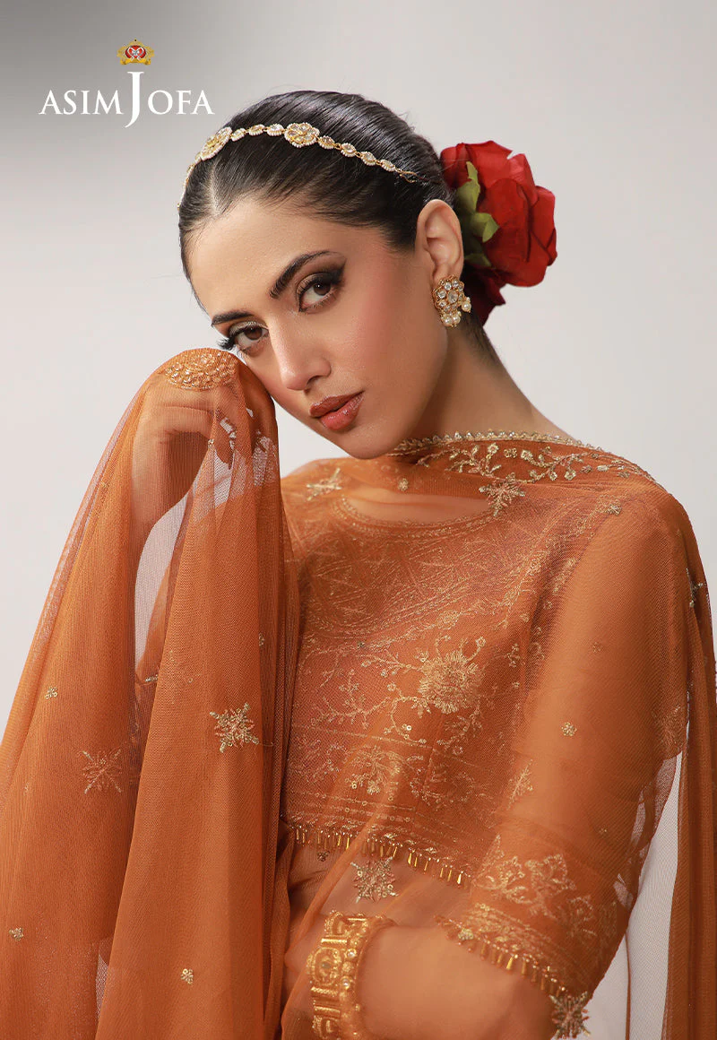 Layaan By Asim Jofa Unstitched 3 Piece Festive Formals Suit-AJULO-01 - Image 4