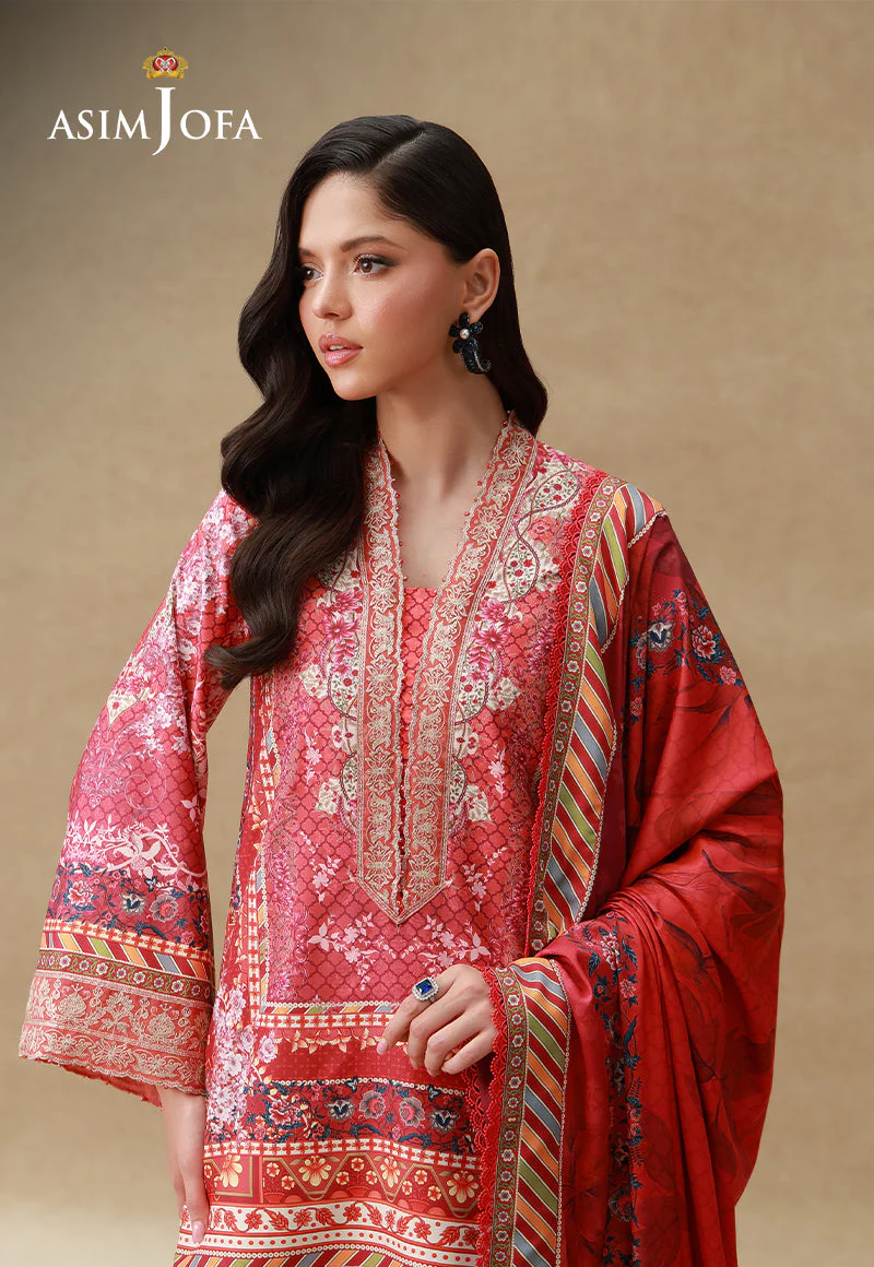 Silk Grandeur By Asim Jofa Unstitched 3 Piece Winter Suit-AJULSC-04 - Image 3