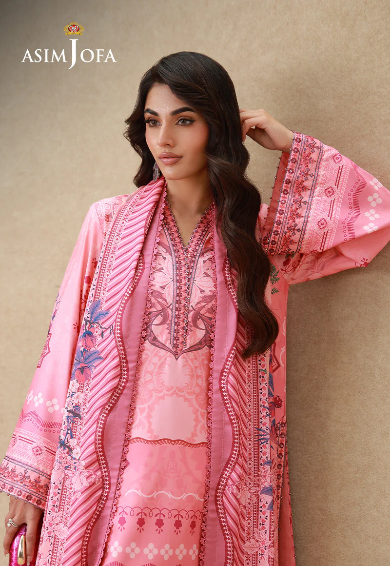 Silk Grandeur By Asim Jofa Unstitched 3 Piece Winter Suit-AJULSC-09 - Image 8